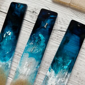 Lesezeichen Resin / Epoxidharz Lesezeichen / Meer Design Bild 5