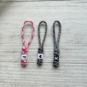 Zipper pendant, zipper, pendant for zipper, paracord pendant, pendant personalized image 4