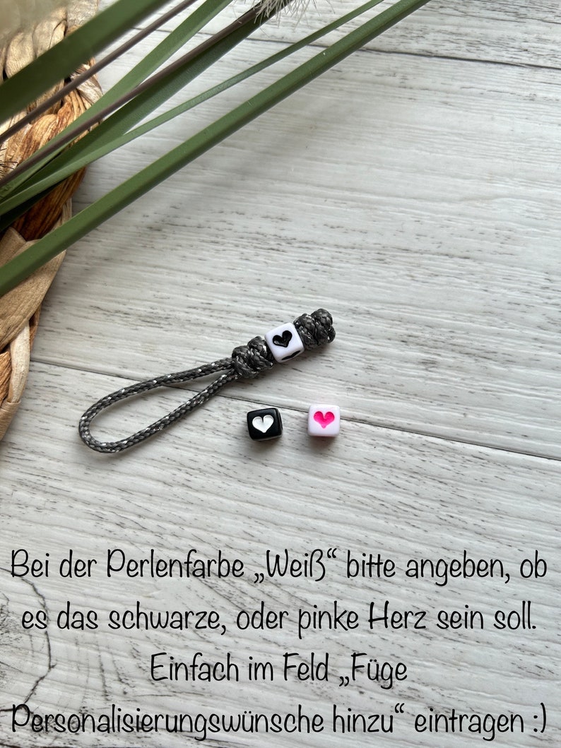 Reißverschlussanhänger, Zipper, Anhänger für Reißverschluss, Paracord Anhänger, Anhänger personalisiert Bild 8