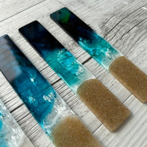 Lesezeichen Resin / Epoxidharz Lesezeichen / Meer Design Bild 8