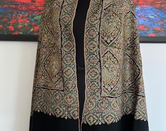 Pashmina shawl , Handmade shawl, Hand Embroidered shawl, New year Gift, Gift wrap, Boho shawl ,Christmas Gift ,Wedding shawl ,100 x 200 cm