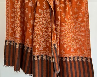 Exquisite Pashmina Handloom woven , Kashmir Shawl,Embroidery Pashmina Scarf,Jamawar Embroidery Shawl, 40 x80''