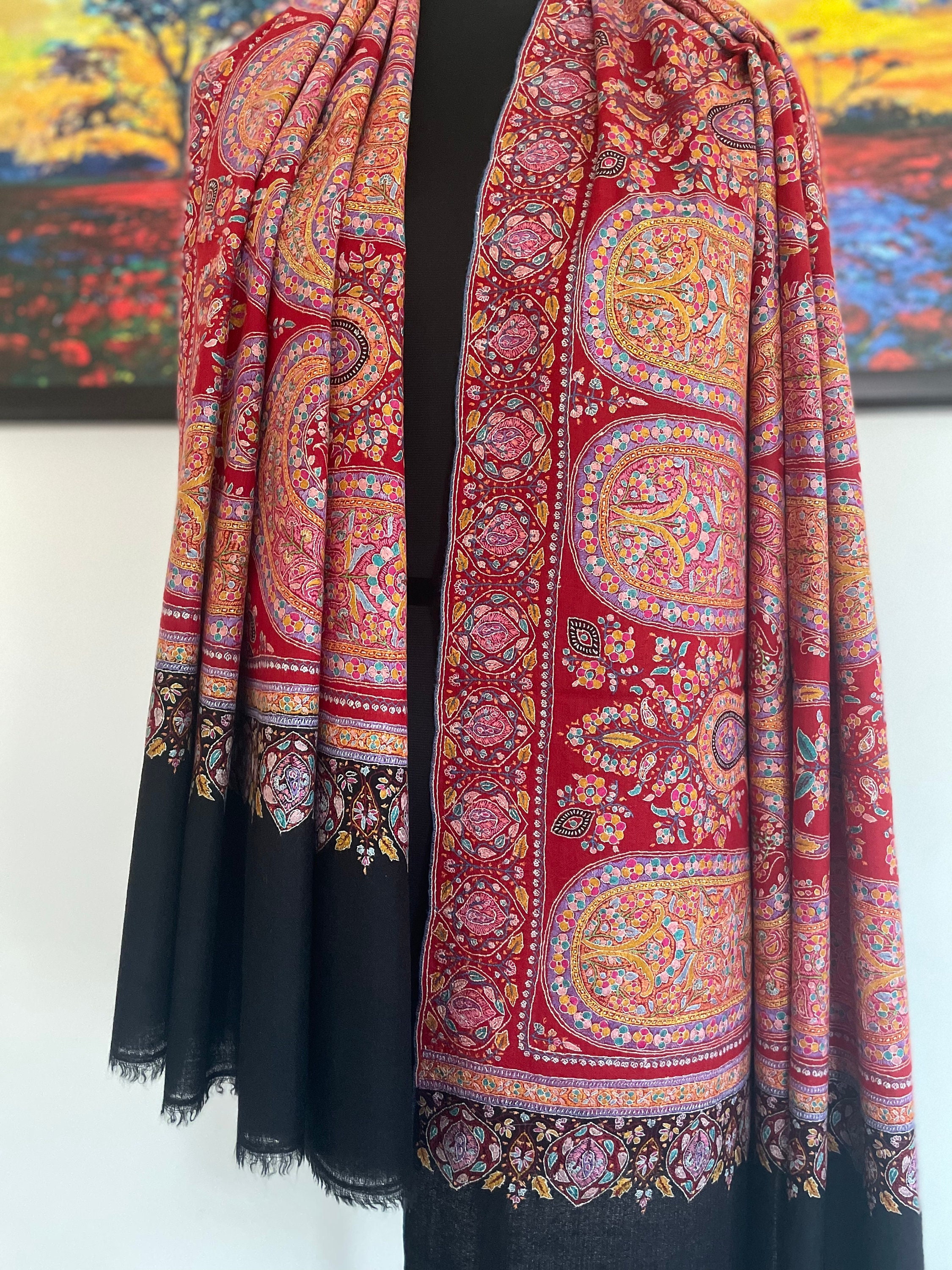SALSATION　Shawl with opening　ライトレッド SALSATION Shawl with opening ライトレッド - メルカリ