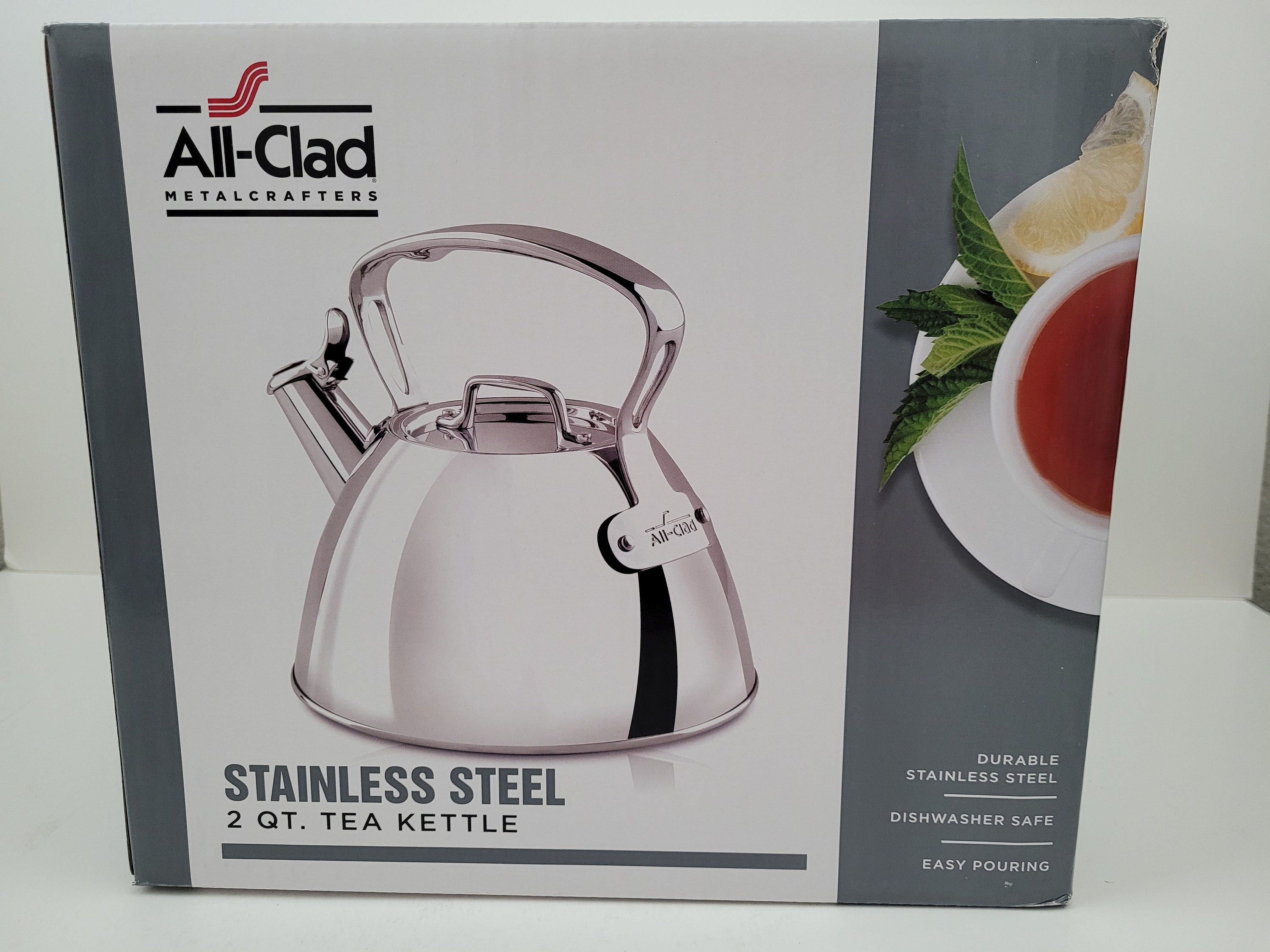 New All Clad 2 Qt Tea Kettle Durable Stainless Steel Etsy Australia