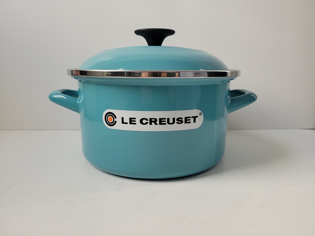 New Le Creuset Stock Pot 3 7/8 Qt Enamel on Steel Turquoise in Etsy