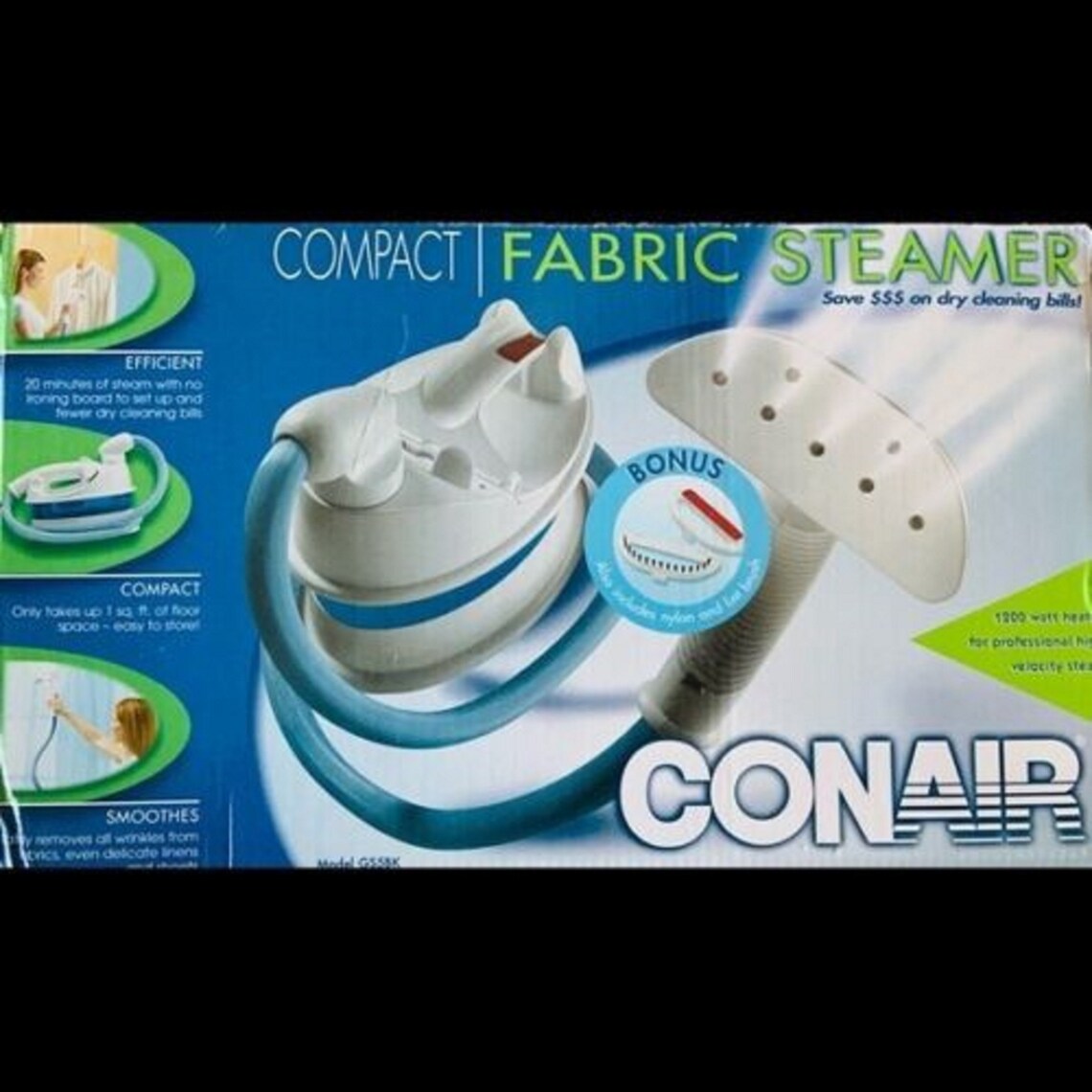 Conair Compact Fabric Steamer With Bonus Attachments nylon & Etsy UK