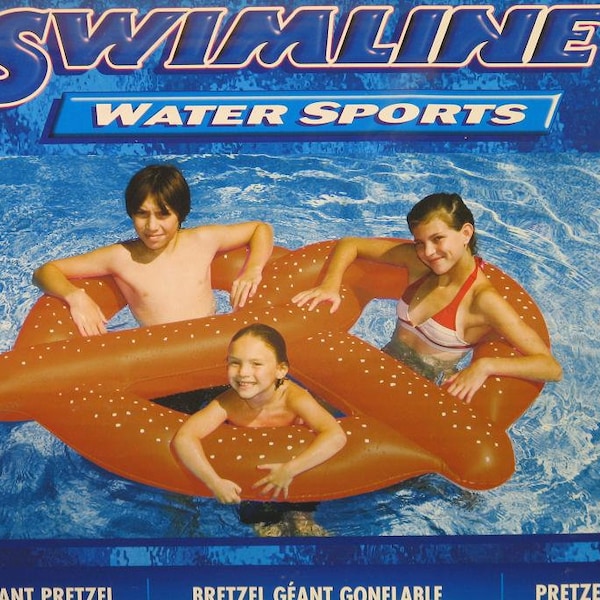 Giant Pretzel Swimming Pool Inflatable Float Raft Island