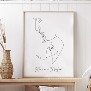 Personalisiertes Poster für Partner | Geschenk für Ihn zum Jahrestag | Geschenk für Sie zum Geburtstag | Partner Poster Geschenk