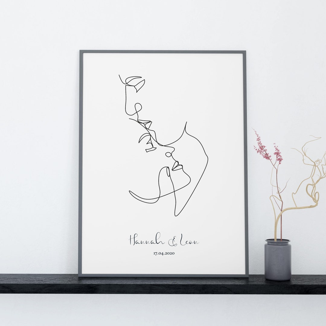 Personalisiertes Liebes Poster Geschenk für Sie und Ihn zum