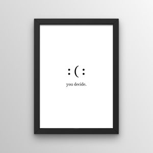 Motivation Poster | DIN A4/A3 Kunstdruck ohne oder mit Rahmen | Wandbild mit Spruch/Zitat | Wohnzimmer/Küche/Flur/Schlafzimmer