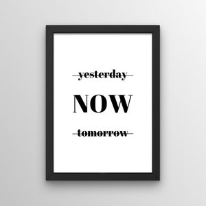 Motivation Poster | DIN A4/A3 Kunstdruck ohne oder mit Rahmen | Wandbild mit Spruch/Zitat | Wohnzimmer/Küche/Flur/Schlafzimmer