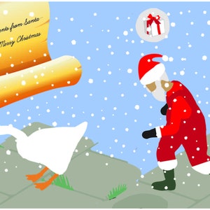 An Untitled Goose Christmas Card