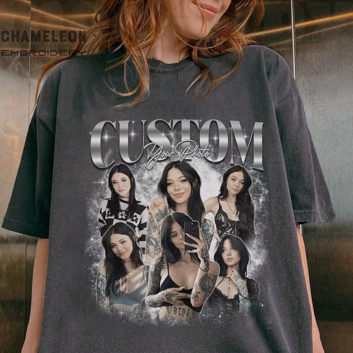 Discover Custom 90s Vintage Bootleg Shirt, Custom Face Shirt, Custom Bootleg shirt, Custom Photo Shirt, custom vintage t shirt, Custom Girlfriend Tee