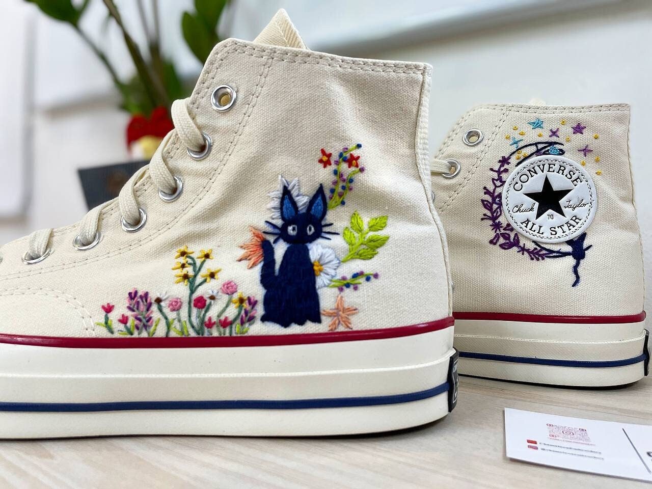 Cat Converse - Etsy Cat Converse - Etsy