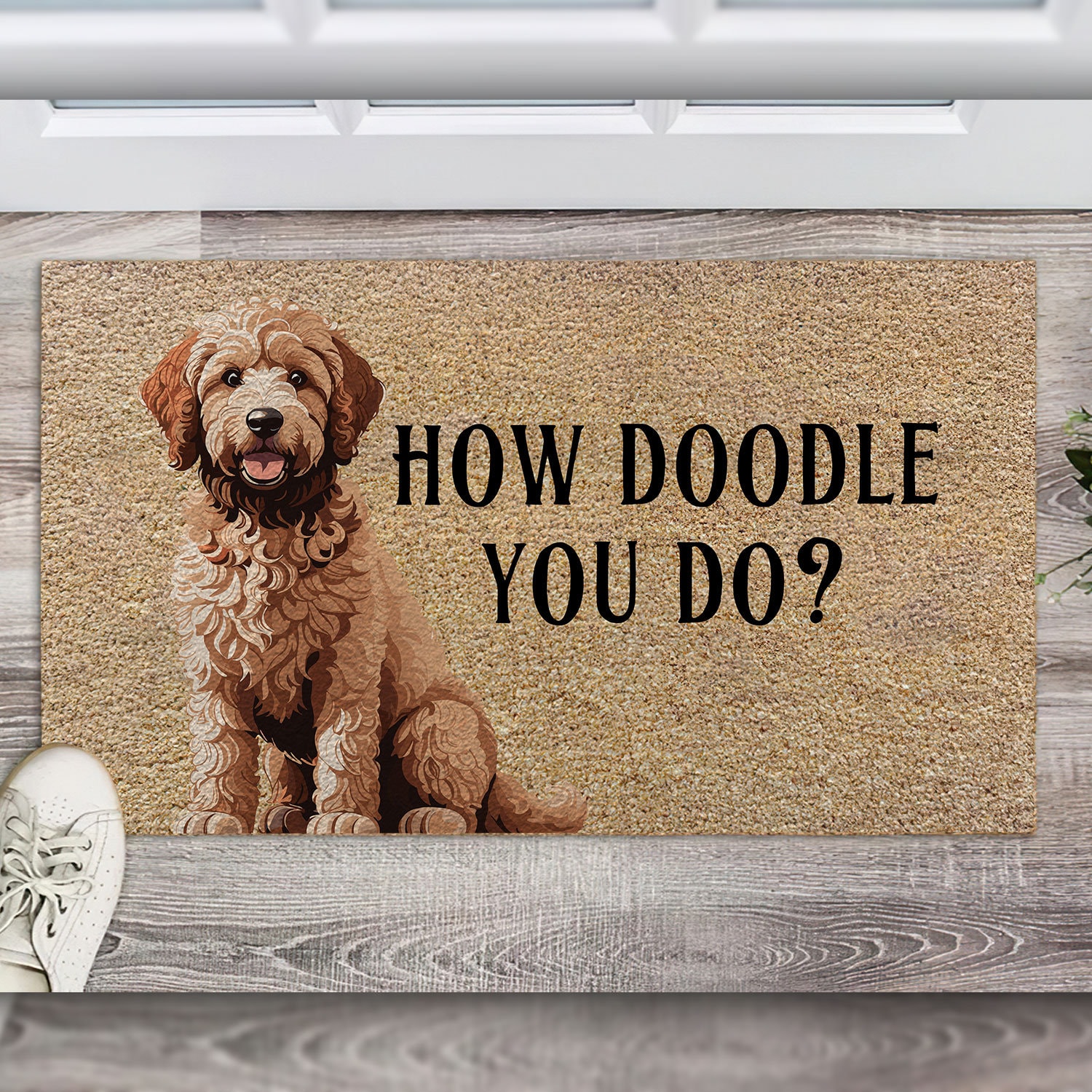 Goldendoodle doormat hot sale
