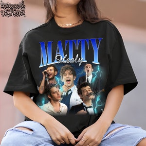 Matty-healy  Vintage Graphic 90s Tshirt, Pop Rock band Homage Graphic T-shirt Unisex, Bootleg Retro 90's Fans Tee, Custom Photo Shirt