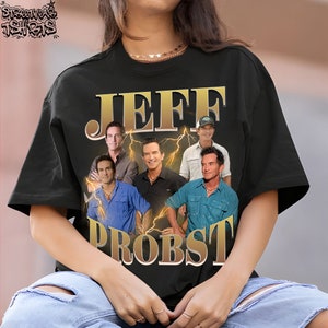 Jeff Probst Vintage Graphic 90s Tshirt, Presenter Homage Graphic T-shirt Unisex, Bootleg Retro 90's Fans Tee, Custom Photo Shirt