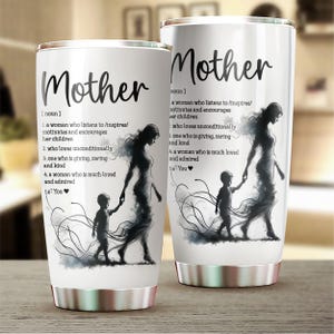 Mother's Day Tumbler, Vintage Mother's Day Tumbler Wrap, Birthday Mom Gift, Mother’s Day Self Love Eaily Affirmations Cup