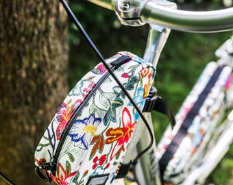 Top Fahrrad Rahmen Tasche, Original Fahrrad Rahmentasche, Fahrrad Dreiecktasche bunt, 100% wasserdicht, Designer Modern Fahrrad Rahmentasche