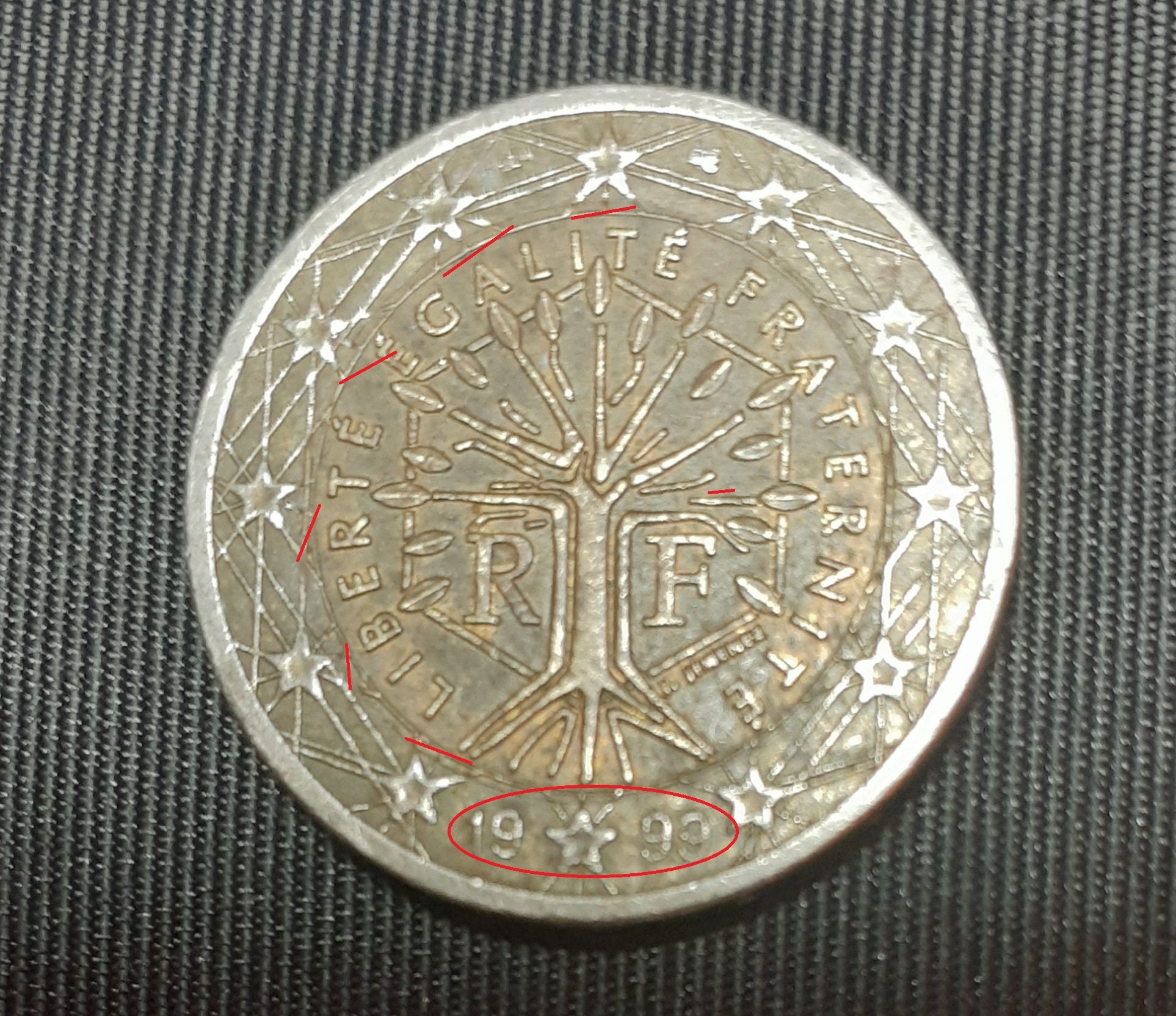 1999 Liberté 2 Euro Münze Fehlprägung beide Seiten - Etsy.de