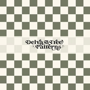 Camouflage Green Checkerboard Seamless Pattern, Neutral Checker Seamless, Retro Plaid Repeat Pattern Tile, Boys Vintage Check Seamless File