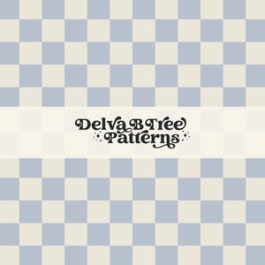 Pastel Blue Vintage Off White Checkerboard Seamless File, Retro Plaid Seamless Pattern, Kids Checkered Digital Paper, Summer Fabric Design
