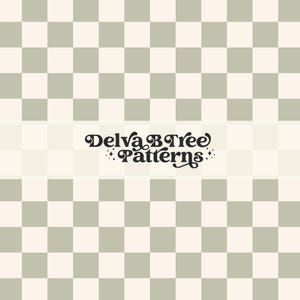 Muted Sage Green Checkerboard Seamless File, Commercial Use, Retro Plaid Repeat Pattern, Checked Seamless Pattern, Checkered Digital Pattern