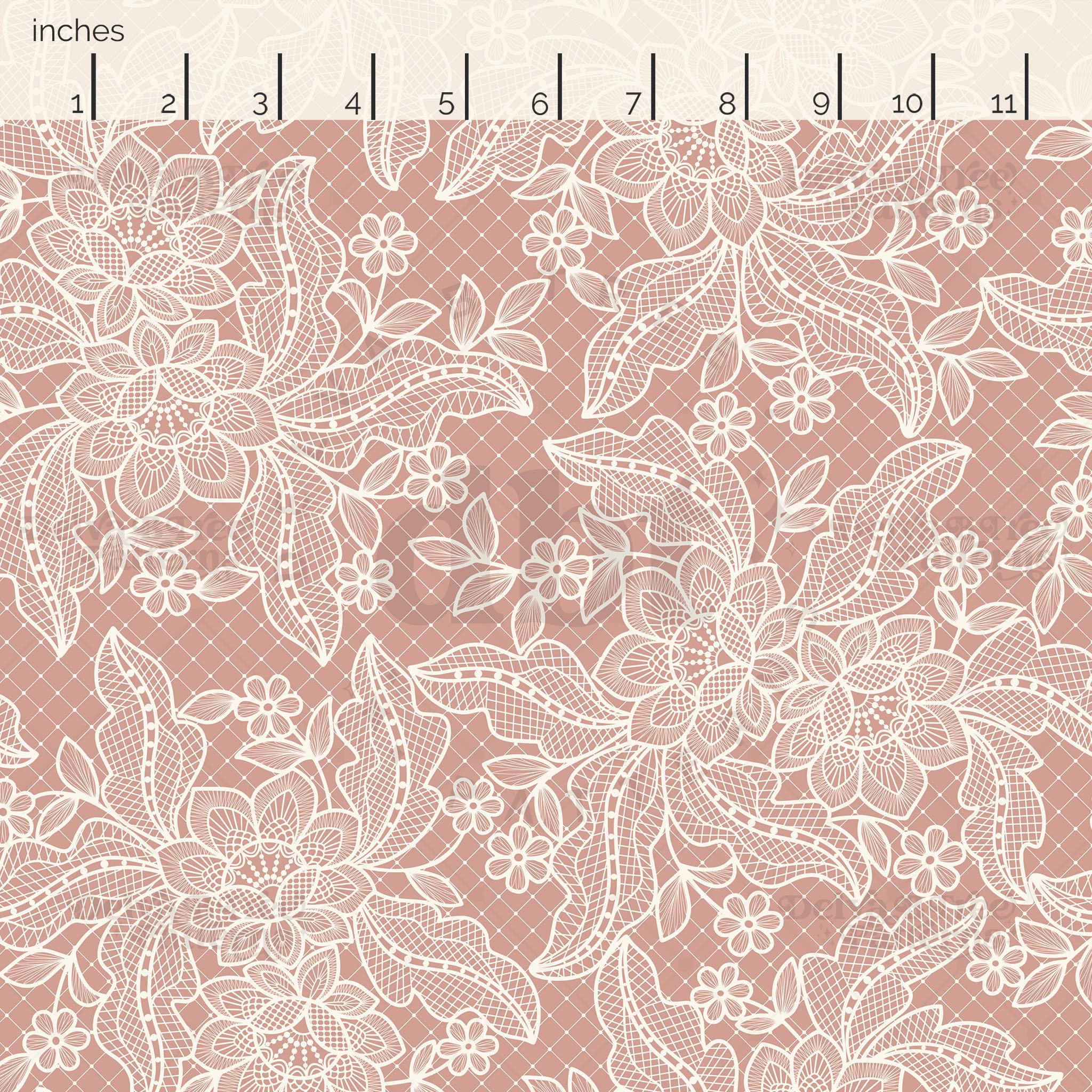 Dusty Rose Floral Lace Seamless File, Girl Faux Lacework Coquette ...