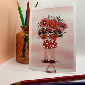Wenskaart A6 – Handgetekende Illustratie | Enkelzijdig | flowers | Vive le Vero | bloemen