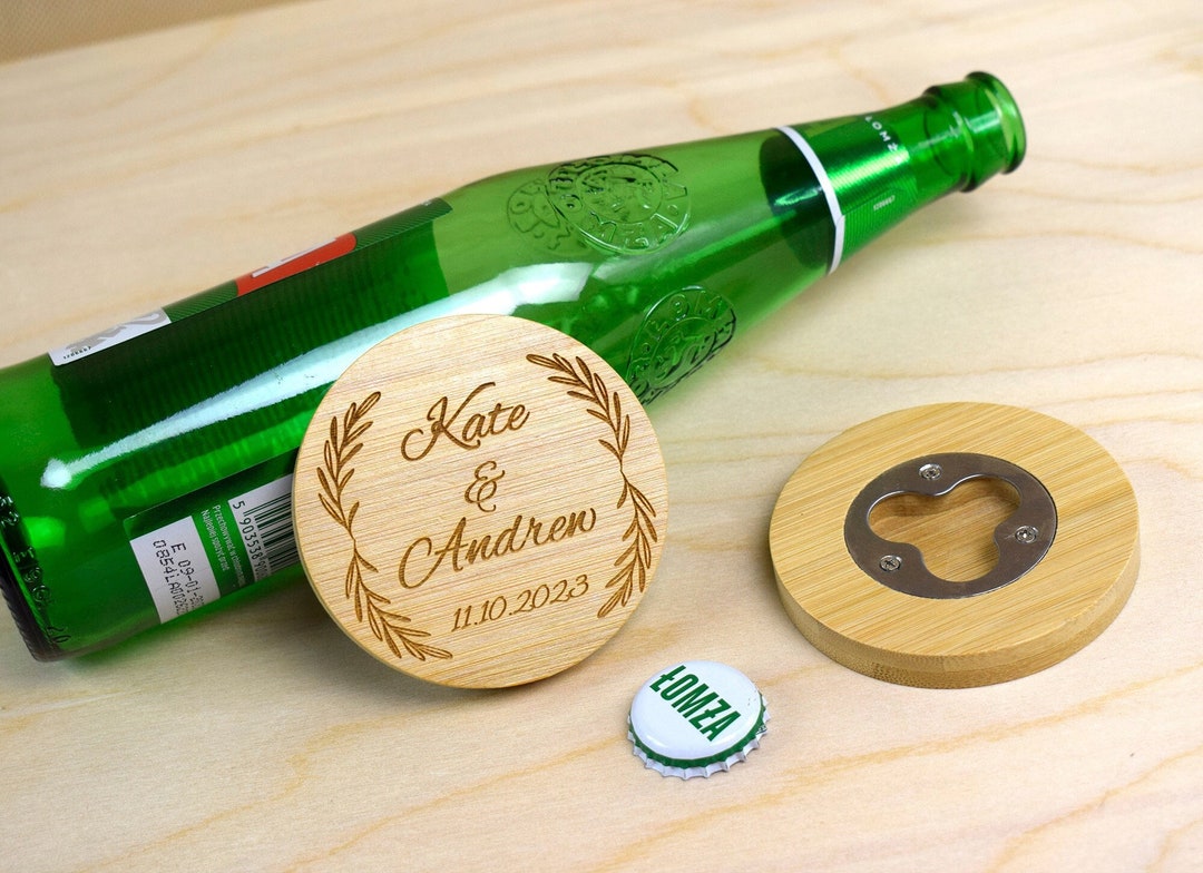 Engraved Wedding Bottle Opener, Party Favors, Wedding Favors for Guests
