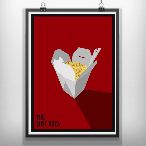 CANVAS The lost boys minimal minimalist movie film print poster