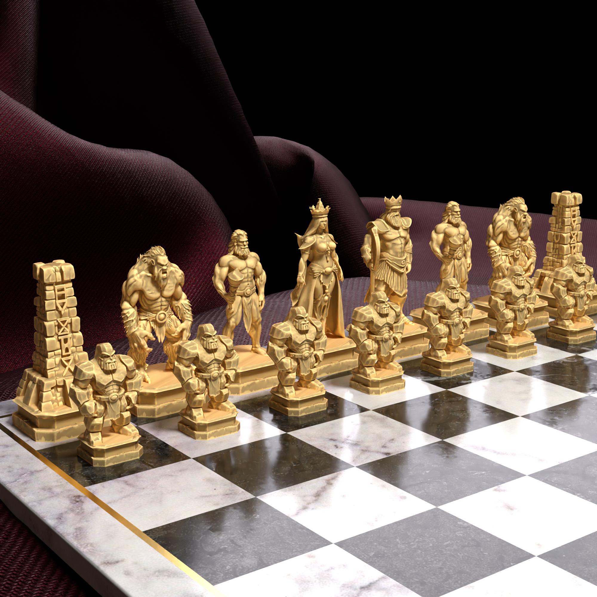 Antique chess pieces - Etsy 日本