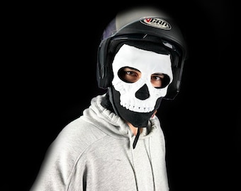 Ghoster Mask Full Set: Cosplay Motorbike Mask, Customizable Color