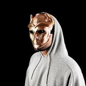 Medieval Mask Full Face Cosplay Mask Medieval Knightl Halloween Costume Mask | Customizable Color Option
