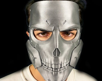 Skull Cosplay Face Mask Death Stranding Costume Mask Adjustable To Face | Customizable Color Option