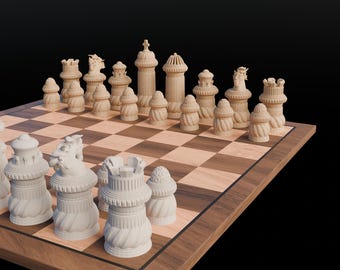 Osmanisches Schachspiel 3D STL-Datei (Digital Download)