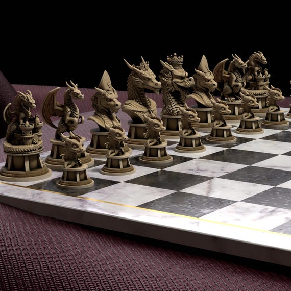 Fantasy Dragon Chess Set | Meses Sin Interés