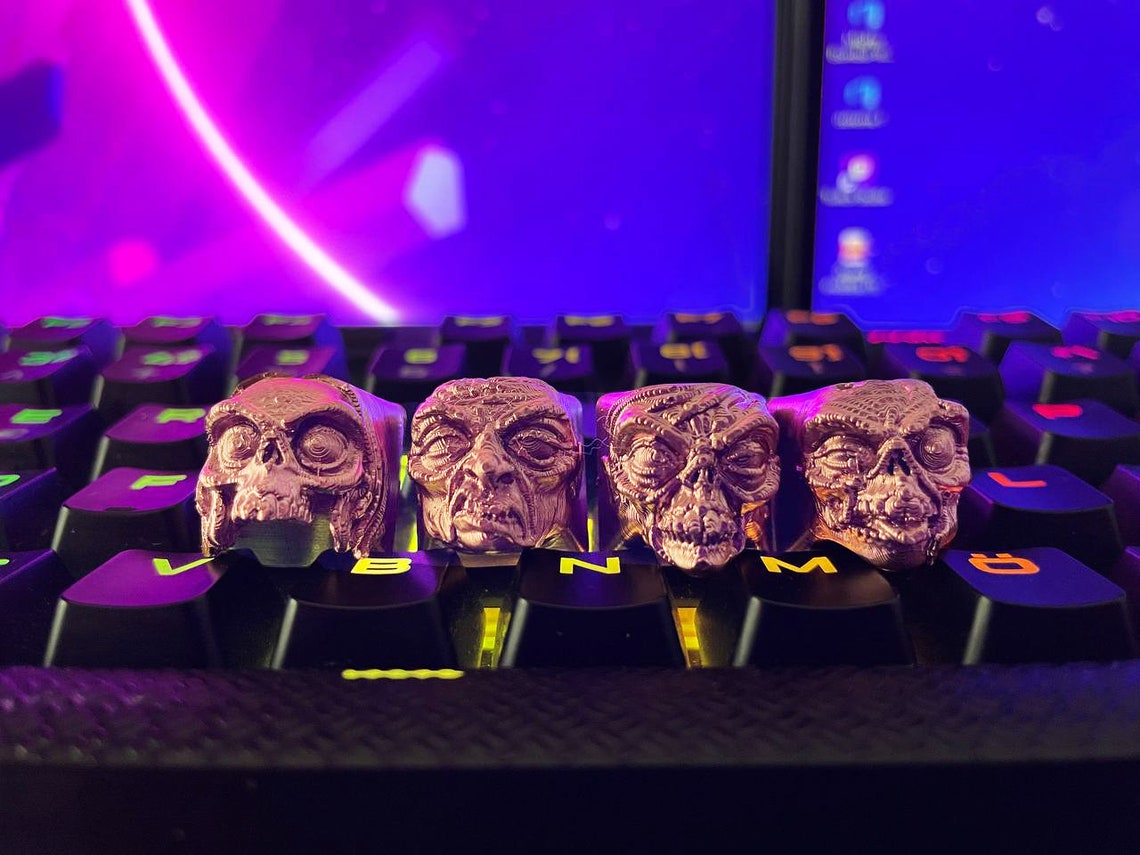 Zombie Themed Keycapsmechanical Keyboard Cherry MX Arrow Keys Etsy