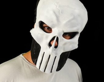 Skull Full Face Costume Mask  Skull Cosplay Face Mask Adjustable to face | Customizable Color Option