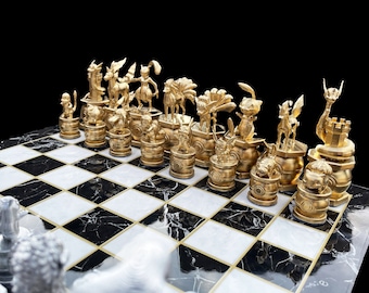 Pokemon Chess Set With ChessboardPokemon Characters Chess SetPersonalized Pokemon Chess Set | Customizations Available