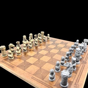 Metal Greek Roma Knight Chess Set With Chess Board Chevalier Chess Set ...