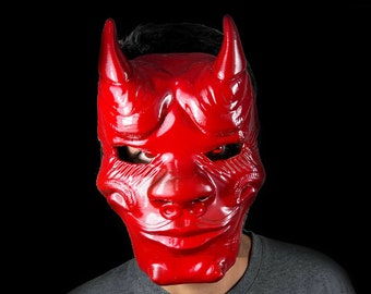 Devil Halloween Cosplay Mask Hunter Hell Demons Horror Costume Mask | Customizable Color Option