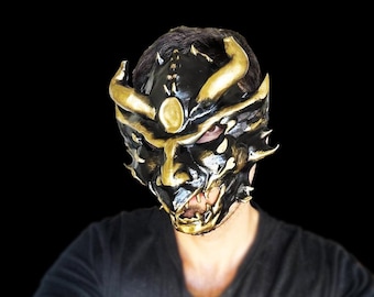 Drachen Cosplay Maske: Japanisches Jäger Thema Halloween Kostüm