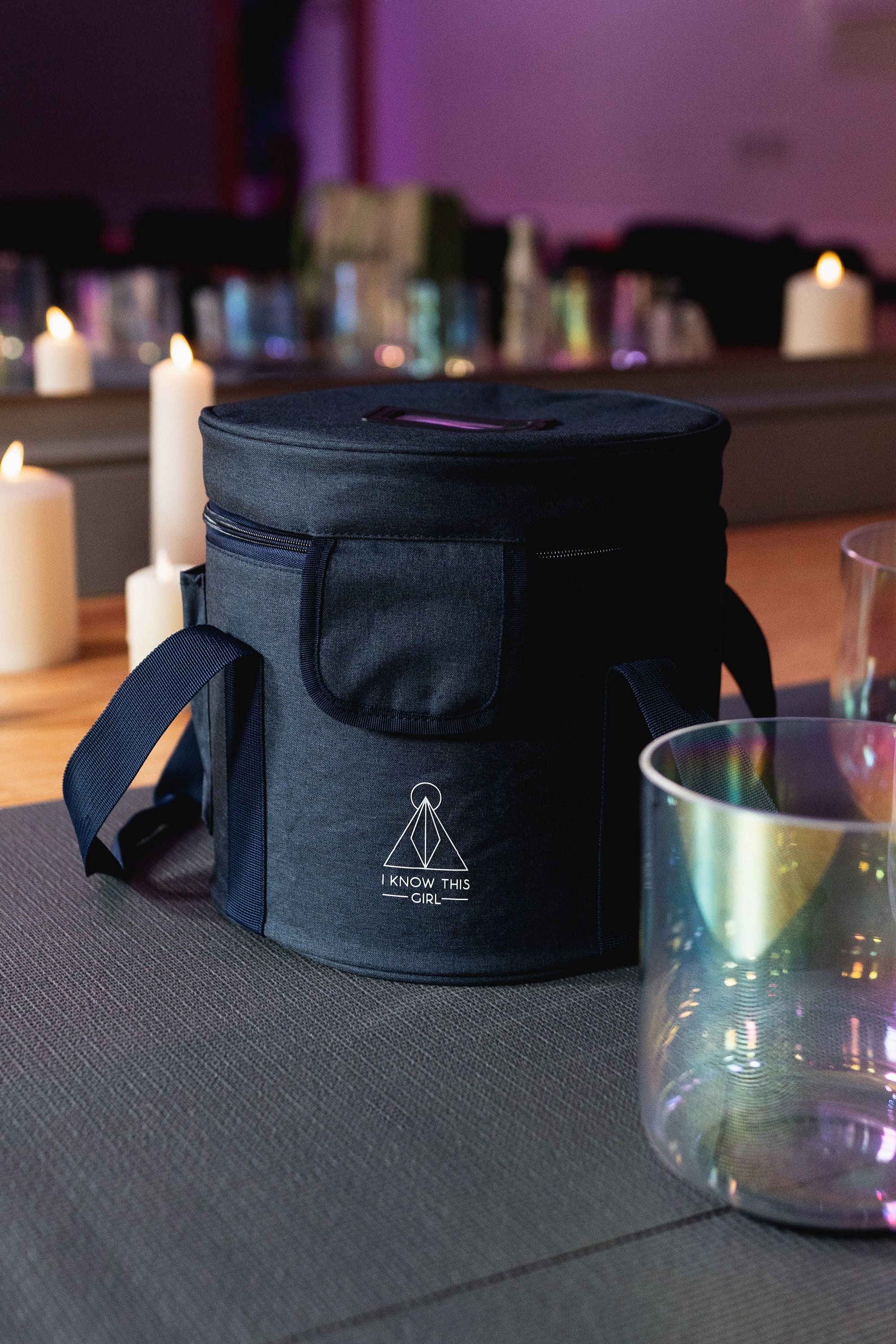Bolsa De Transporte Para Cuencos De Meditación De 8 Pulgadas, Estuche Con Cremallera Doble Y Asa - Protege Tu Cuenco Cantor De Yoga
