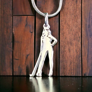 Lady Luck Golf - Golf Babe Charm with Adjustable Length Necklace - Golf Gift