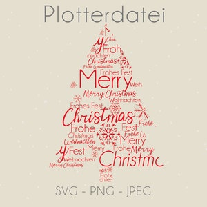 Christmas Tree / Christmas Plotter FileI | SVG PNG JPG | Cricut Brother Silhouette Download Plotting Bundle | Plotter file Home