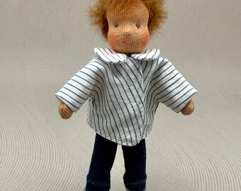 Flexible doll father 13 cm Waldorf style No.2935