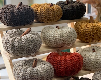 MEDIUM Autumn decor crochet pumpkin home decor table centerpiece halloween decor fall home decor