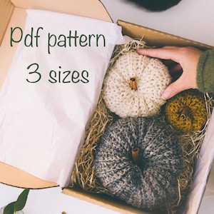 pumpkin crochet pattern fall decor crochet pattern beginner autumn home accessory DIY thanksgiving decor pattern crochet halloween project