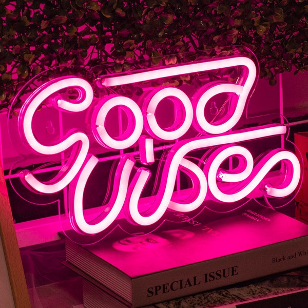 Good Vibes Neon Sign Etsy